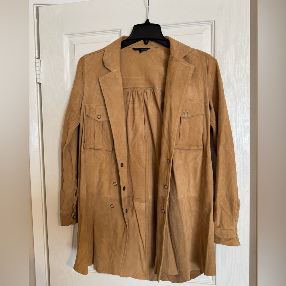 100% Goat Suede tan jacket